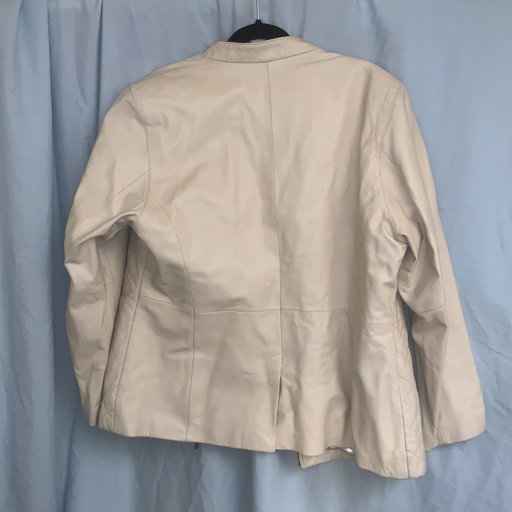 Leather Cream Pamela Mccoy Jacket 1x Gem